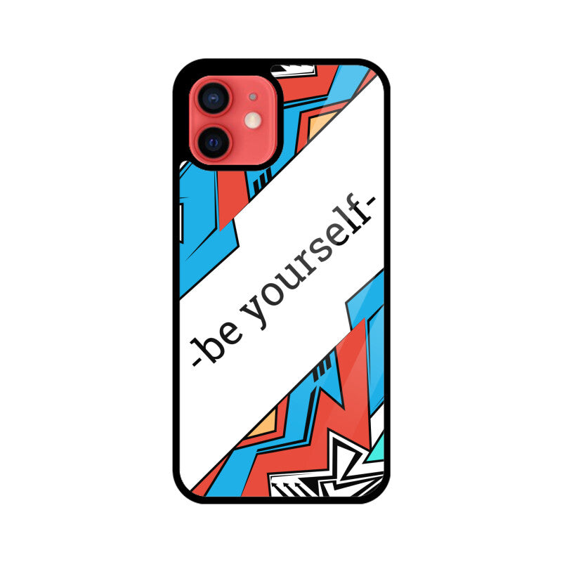 Apple iPhone Glass Phone Case - Be Yourself